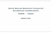 Gort Rural District Council Archives Collection 1899 … Gort Rural District Council...The Gort Rural District Council archives collection consists of minute books (1899-1924), and