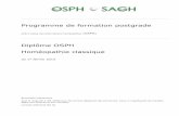 Diplôme OSPH Homéopathie classique · ECH European Committee of Homeopathy LAMal Loi sur l’assurance-maladie du 18 mars 1994 LPMéd Loi sur les professions médicales du 23 juin