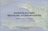 Investir en Haïti Secteurs d’Opportunités ... Plaine de l’Arcahaie Plaine du Cul-de-Sac Plaine de Léogane Plaine de Petit-Goave / Baconnois N Agriculture Le Secteur Agricole