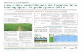 griculture biologique Les aides spécifiques de l’agriculture … · 2017-10-03 · moins 5 ans (remboursement de la totalité des aides perçues le cas échéant). L'attribution