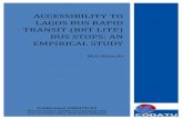 ACCESSIBILITY TO LAGOS BUS RAPID TRANSIT (BRT LITE) ... ACCESSIBILITY TO LAGOS BUS RAPID TRANSIT (BRT LITE) BUS STOPS: AN EMPIRICAL STUDY M.O.Olawole Conference CODATU XV The role