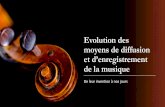 Evolution des moyens de diffusion et d’enregistrement de ...€¦ · Evolution des moyens de diffusion et d’enregistrement de la musique De leur invention à nos jours