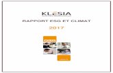 LTE Rapport 2017 vdef - Klesia€¦ · KLESIA - Rapport ESG et Climat 2017 7 Un 5e secteur affinitaire, celui la Défense et de la Haute Technologie, vient compléter ce panel au