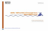 VERSION 2.0 08/04/2018 · 08/04/2018 Programme 3 DATE ET LIEU Le 4ème congrès Mondial sur la Résilience a lieu les 28, 29 et 30 juin 2018 à Marseille, au Palais du Pharo. 58 Boulevard