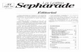 Sepharade La Lettre 31 - UC3Mportal.uc3m.es/.../itinerario_texto_completo/sepharade31.pdf · 2008-12-29 · Lettre Sépharade n°31 - Sept. 99 4 elle est le témoignage vivant du