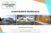 CONTAINER BUREAUX - Europages · Ou Contactez-nous au +33 698 721 937 // +33 604 190 553 ou par mail contact@container-habitable.fr Container bureaux Qualité 3 Ce concept innovant,