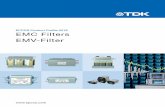 EMC Filters / EMV-Filter - TDK Electronics AG · EPCOS AG 2017 3 EMC Filters EMV-Filter Contents Important notes 4 Preview 5 Selector guide 6 Filters for power lines 1-line filters