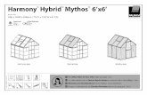 Harmony' Hybrid' Mythos' 6'x6'Harmony'" Hybrid' Mythos' 6'x6' Snow Load 75kg/.2 1 5.4lbse IWind Resistant 75km/hr 47m1/hr Harmony 6x6 Hybrid 6x6 Iramapplications.com Mythos 6x6 411