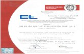  · Erhardt + Leimer GmbH Albert-Leimer-Platz 1 86391 Stadtbergen, Germany Bureau Veritas Certification certifies that the Management System of the above organisatlon has been assessed