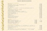NOS BOISSONS - restaurant-sushi-chez-gaetan-85.fr 2… · Wisky japonais Akashi Additifs (soda, jus) BIÈRES Bière du moment 33cl Bière pression Heineken 25cl 25cl 33cl Panaché