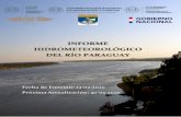 INFORME HIDROMETEOROLÓGICO DEL RÍO PARAGUAY€¦ · río Paraguay, esto daria lugar a un leve repunte del nivel del río Paraguay en la cuenca alta mientas que las cuencas media