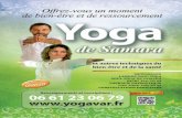 Une pratique de bien-être et de santé - Yogavaryogavar.fr/images/A5 2019-2020 web.pdf · Le Yoga de Samara est une méthode de Yoga douce, qui évite toutes les formes de contorsions,