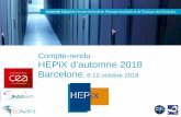Compte-rendu HEPiX d’automne 2018 Barcelone, 8-12 octobre …...7 Rationalisation et simplification de la gestion de service : présentation Nécessaire pour la mise à l’échelle