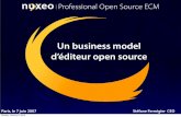 Un business model d’éditeur open source · PDF file Un business model d’éditeur open source Paris, le 7 juin 2007 Stéfane Fermigier CEO Sunday, January 8, 2012 . Agenda Le pôle