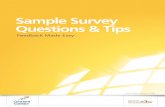 Sample Survey Questions & Tips - Constant Contact...Sample Survey uestions & Tips 9 Customer/Client Satisfaction/continued Questions to Ask Suggested Question Type Additional Suggestions