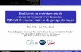 Exploitation et enrichissement de ressources lexicales ...w3.erss.univ-tlse2.fr/UETAL/2012-2013/M2TAL_Wisigoth2012.pdf · FLaReNet (Fostering Language Resources Network) puis nalement