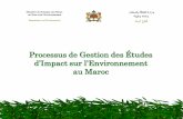 Processus de Gestion des Études - Plan Bleuplanbleu.org/sites/default/files/upload/files/Maroc_presentation_EIE.pdf · 20 articles 4 chapitres : Cadre juridique: Loi n° 12-03 relative