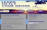COURSE SYNOPSIS 6 / * 7 & 3 4 * 5 * 5 & , / 0 - 0 ( * . 3 ... · Participants will be able to understand various type of drone considerations, maximum payloads, requirements for reliable