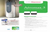 n V Aéromax 3 · 2017-06-29 · 5 m, avec 2 coudes 7 m, avec 1 coude 8 m, sans coude V40 td à consigne 62°C Fonctionnement HC Fonctionnement HC + 6 heures max ... de calcul RT2005