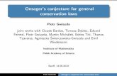 Onsager's conjecture for general conservation laws · conservation and Onsager’s conjecture for the Euler equations. Nonlinearity, 2008. The standard technique is based either on
