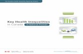 Key Health Inequalities in Canada...tion of key health inequalities in Canada, a critical step in facilitating action to advance health equity. It is a product of the Pan-Canadian