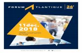 2018 - Forum Atlantique · DANS NOTRE BROCHURE VISITEUR. Cette brochure est remise à l’ensemble des étudiants se rendant au Forum. UN ÉLÈVE PILOTE attitré pour toute la journée.