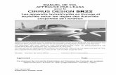 pour le CIRRUS DESIGN SR22 · Cirrus Design Manuel d’utilisation de l’avion SR22 Avant-propos La section 9 comprend une page de « Registre de suppléments » précédant tous