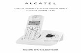 GUIDE D'UTILISATEUR - Alcatel Home · Pour connaître l'essentiel de votre téléphone Alcatel F370 voice, nous vous recommandons de lire attentivement ce guide et, avant utilisation,