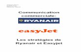 Communication commerciale · 2016-06-08 · Présentation du marché I . Généralités sur le marché II. Positionnement de Ryanair et Easyjet sur ce marché 2.Les stratégies de
