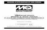sÉRies Modèle MVH-206GH - Multiquip Incservice.multiquip.com/pdfs/MVH206GH-rev-0-french-manual.pdfmvh-206gh PLaQUe De COmPaCTage • manUeL D'UTiLisaTiOn eT Des PièCes — rév.