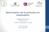 Optimisation de la perfusion en réanimationaphnep.org/pdf/E.P.U./interventions/2016/01/2016-01-07-1.pdf · • King JC. King guide to parenteral admixtures. • Bing C. Extended