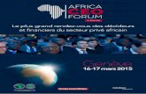 Le plus grand rendez-vous des décideurs et financiers du ... · GENèvE, 11 MARs 2015 LE PLUS GRAND RENDEZ-VOUS DU SECTEUR PRIVE AFRICAIN Les dirigeants des grandes entreprises africaines