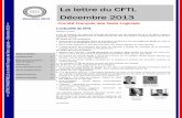 La lettre du CFTL Décembre 2013cftl.fr/wp-content/uploads/2015/03/Lettre-CFTL-Dec-2013.pdf · Xavier Sidaner—François Hollande veut voir le logiciel Louvois stabilisé, Acteurs