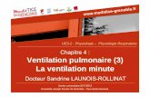 UE3-2 - Physiologie – Physiologie Respiratoireunf3s.cerimes.fr/media/paces/Grenoble_1112/launois... · Ventilation pulmonaire (3) La ventilation minute Docteur Sandrine LAUNOIS-ROLLINAT