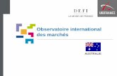 Observatoire international des marchés - La mode de France · AUSTRALIE – TENDANCE ET CULTURE DE CONSOMMATION SEGMENTATION DU MARCHE: FEMMES, HOMMES, ENFANTS • En 2013-14, le