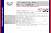 La lettre du CFTL Janvier 2012 - Comité Français …cftl.fr/wp-content/uploads/2015/03/Lettre-CFTL-Jan-2012.pdf- Automatisation des tests, le mythe du ROI - Tester en SCRUM ça bouge