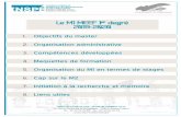 Le M1 MEEF 1er degré 2019-2020 - univ-orleans.fr...Le M1 MEEF 1er degré 2019-2020 Le M1 MEEF 1er degré pas à pas - 2019-2020 - 6 Concevoir, réaliser et évaluer des projets -