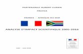 ANALYSE D’IMPACT SCIENTIFIQUE 2005-2016 · Cette analyse permettra d’améliorer la mise en œuvre de la politique internationale du MESRI. II. ENVIRONNEMENT SCIENTIFIQUE L’Afrique