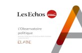 L’Observatoire politique - ELABE · En décembre 2016, au lendemain de sa défaite à la primaire de la droite et du centre, il obtenait 24%. - François Hollande obtient 18%, et
