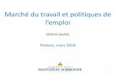 Marché du travail et politiques de l’emploiww2.ac-poitiers.fr/ses/sites/ses/IMG/pdf/jg-intervention_poitiers.pdf · Résultats de ( DARES 2017), testing auprès d’environ 40