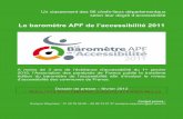 Le baromètre APF de l’accessibilité 2011presse.blogs.apf.asso.fr/media/02/02/1405009283.pdféquipements municipaux et la mesure de la politique municipale d’accessibilité reviennent
