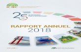 RAPPORT ANNUEL 2018 - ICIEC AR 2018...Note: Le présent rapport est le premier des deux volumes constituant le Rapport annuel de la Société islamique d’assurance des investissements