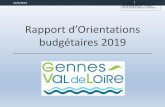 Rapport d’Orientations - Gennes-Val de Loire€¦ · La montée en puissance du dégrèvement de la taxe d’haitation pour 80% des contribuables les plus modestes atteindra 65%