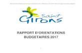 RAPPORT D’ORIENTATIONS - Saint-Girons€¦ · renforcement des actions de lutte contre la fraude fiscale et de la mise en place du prélèvement à la source. ... En effet, en réponse