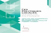 les politiques loCales d’égalité en France · 2015. certaines de ces initiatives figuraient dans la versoi n précédente de lét’ ude, da’utres dans le plan d’action de