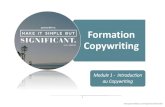 Formation Copywriting - Comptoir des Redacteurscomptoirdesredacteurs.fr/Formation-Copywriting... · documentés, à haute valeur ajoutée et optimisés pour le web. Son objectif principal