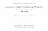 The Macro-Economic Effects of Using Fiscal Instruments to ...€¦ · Fiscal instruments to reduce greenhouse gas emissions 2 Box 1.1 The Kyoto Protocol on Climate Change The first