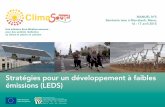 Stratégies pour un développement à faibles émissions (LEDS)Manuel N. 4 : Planification à long terme des énergies de substitution (logiciel LEAP) et modélisation des Gaz à effet