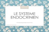LE SYSTEME ENDOCRINIEN - extranet.chu-nice.fr · le système endocrinien /AG /2017 4 . Rôle des hormones Étroitement lié au système nerveux, le système endocrinien contrôle