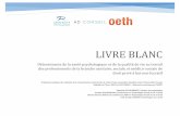 Livre blanc - OETH BLANC_SPQVT_SSMS.pdf · 2016-06-10 · LIVRE BLANC Déterminants de la santé psychologique et de la qualité de vie au travail des professionnels de la branche